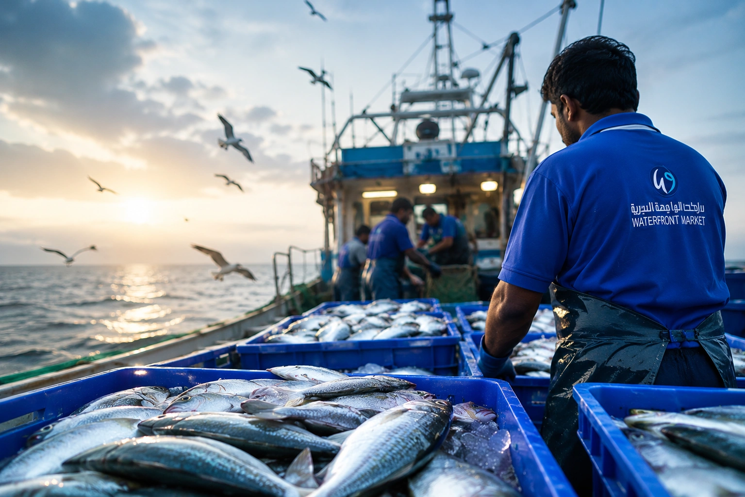 ARB Group fishing vessel at sea